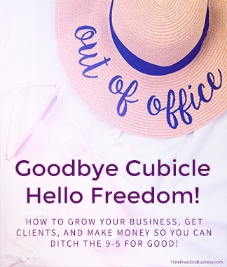 Goodbye Cubicle, Hello Freedom! How to Grow Your Business, Get Clients, and Make Money so You Can Ditch the 9-5 for Good!