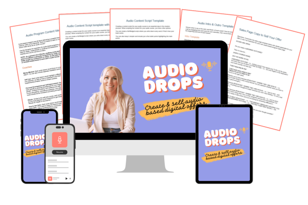 Audio Drops Templates Mockup New