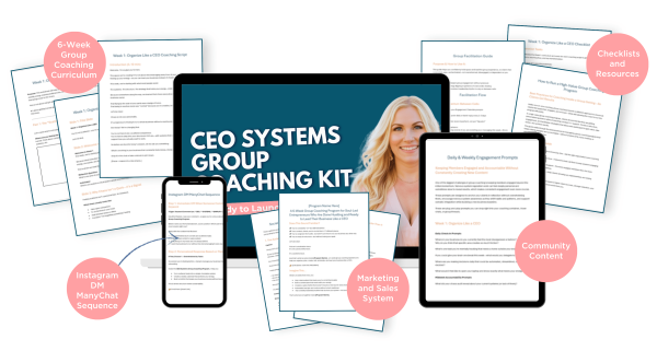 CEO Systems Group Coaching Kit Mockup