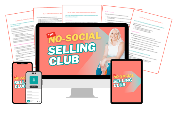 The No-Social Selling Club Mockup