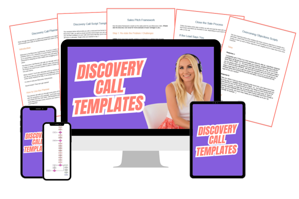 discovery call template mockup